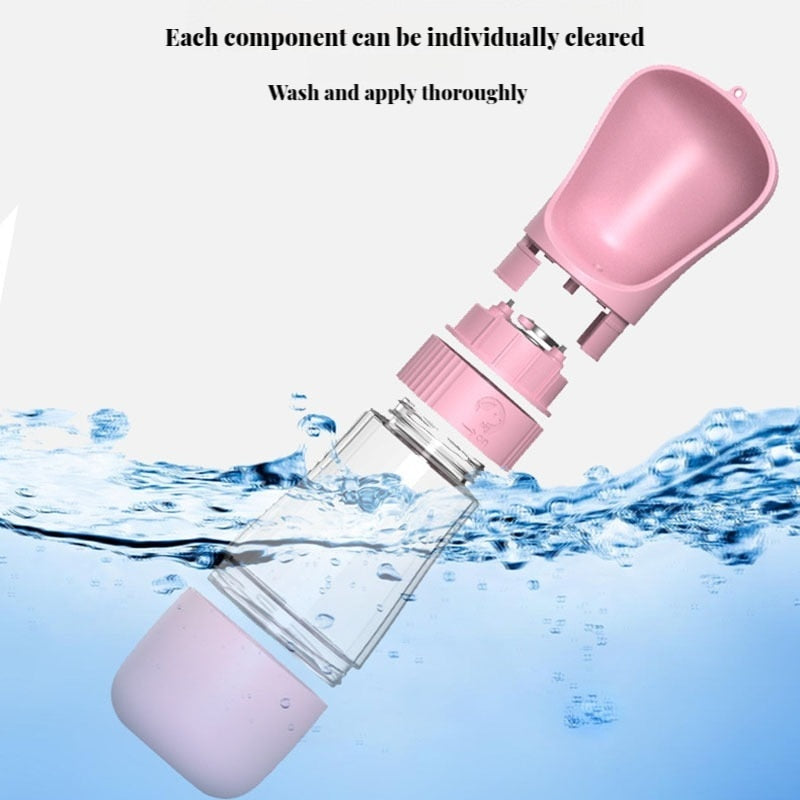 Portable Dog Water Bottle Food and Water Container For Dog Pets Feeder Bowl Outdoor Travel Multifunctional Drinking Bowls