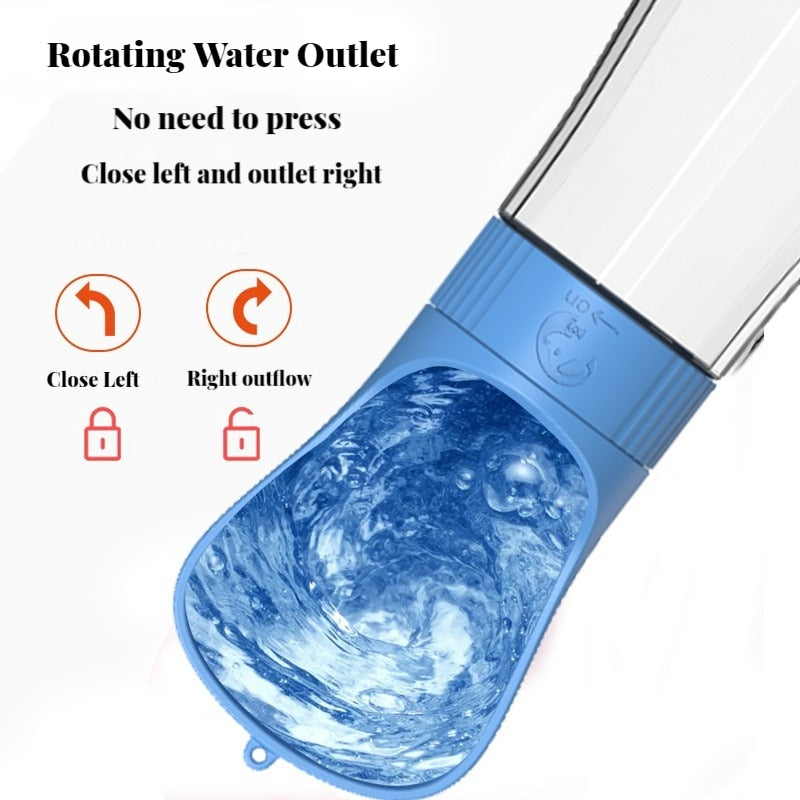 Portable Dog Water Bottle Food and Water Container For Dog Pets Feeder Bowl Outdoor Travel Multifunctional Drinking Bowls