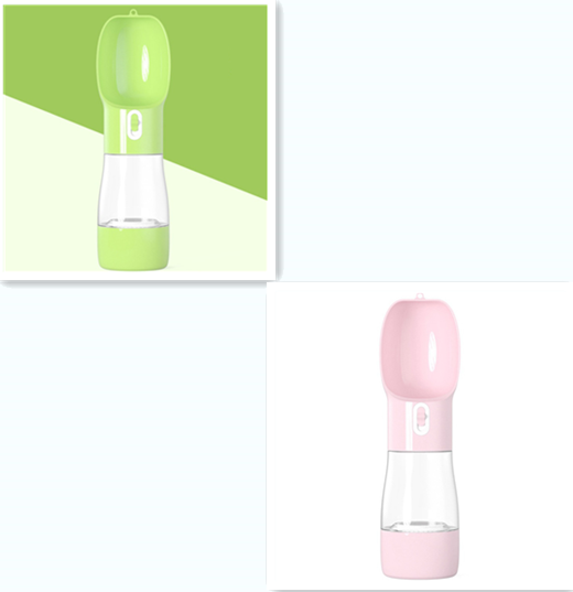 format: Green Pink Set - Multifunctional pet cup