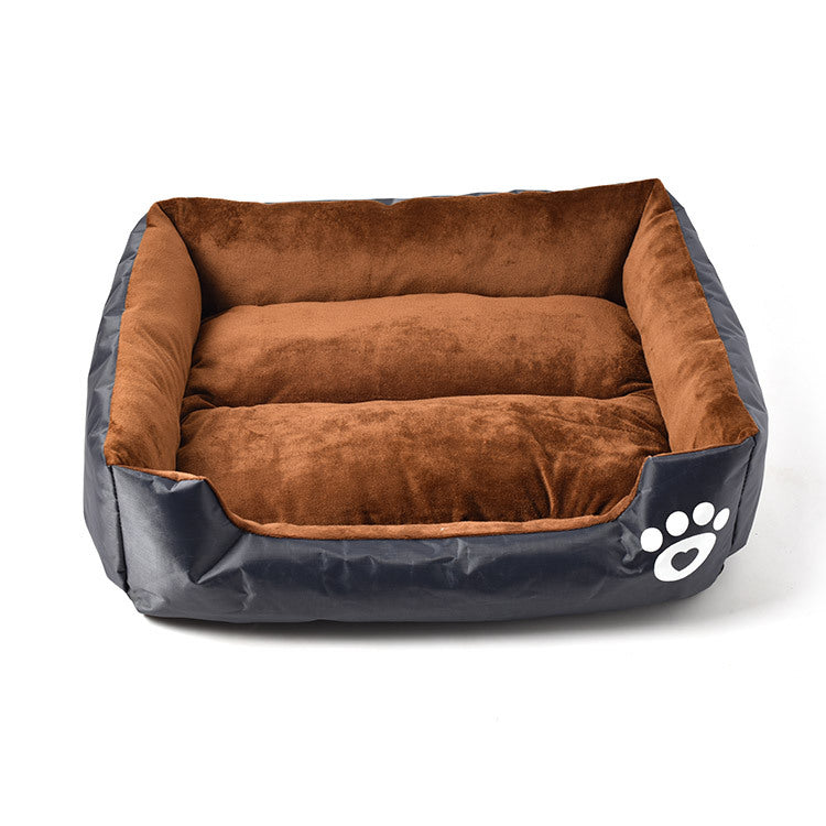 Color: Dark Grey, Size: M - Soft and comfortable cotton wool pet cage