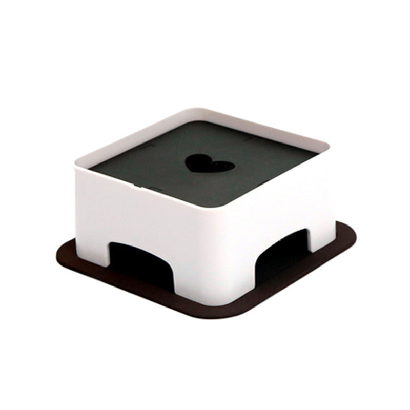 Color: White, Style: Dining Table - Pet ceramic bowl