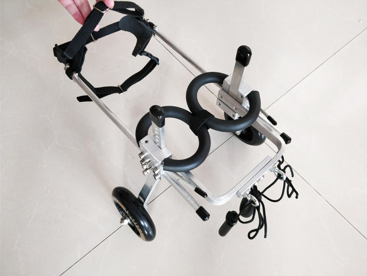 Color: Black, Size: S - Dog Wheelchair - Fully Adjustable
