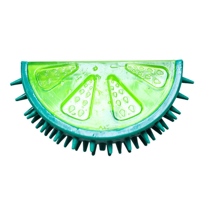 Color: Green lemon - Dog summer fruit frozen toy