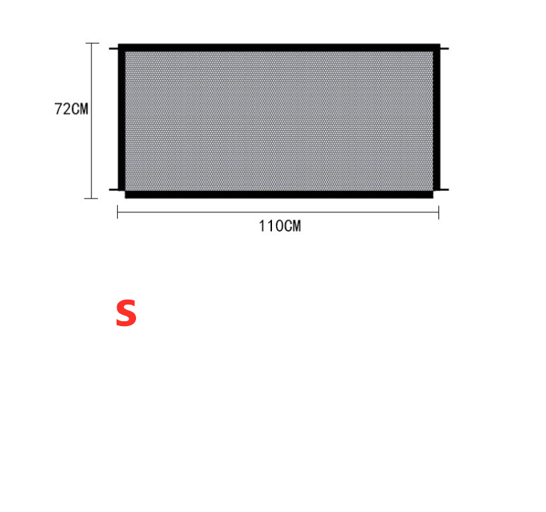 Size: S - Pet Protection Fence Nylon Foldable Dog Isolation