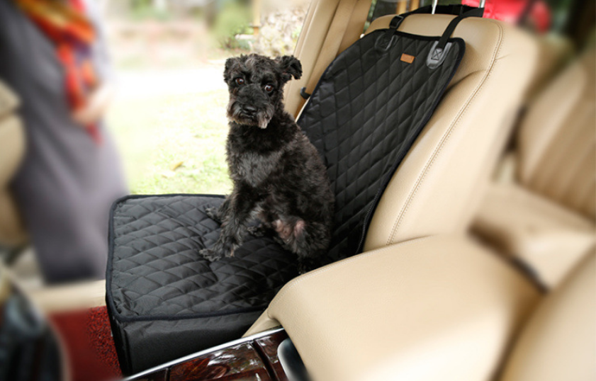 Color: Black, style: NO toy - Pet Seat Thickening Pad Waterproof for Car
