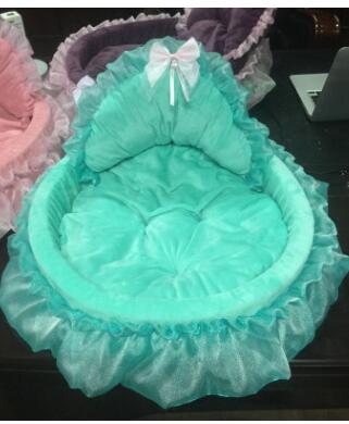 Color: green, format: S - Winter And Summer Lace Kennel Cat Kennel