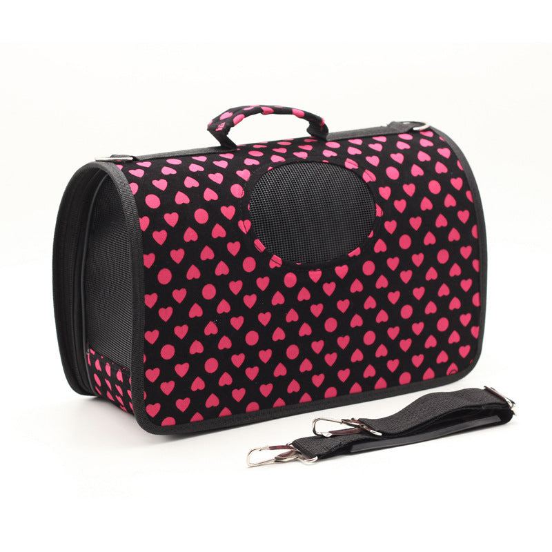 Color: S, format: Pink peach heart - Dog out bag