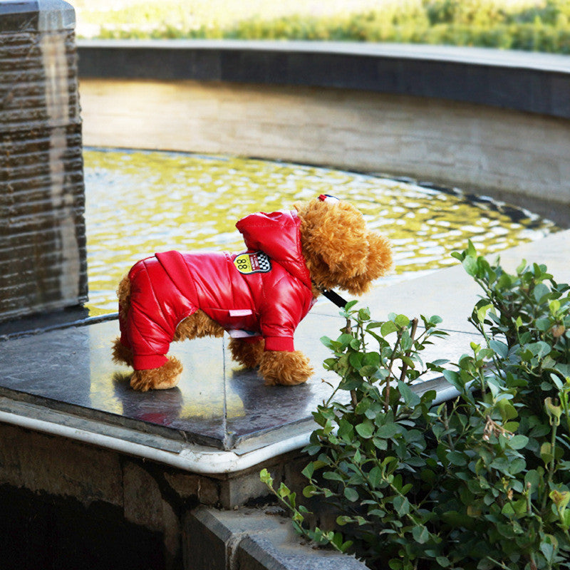 Down and cotton suit for pets