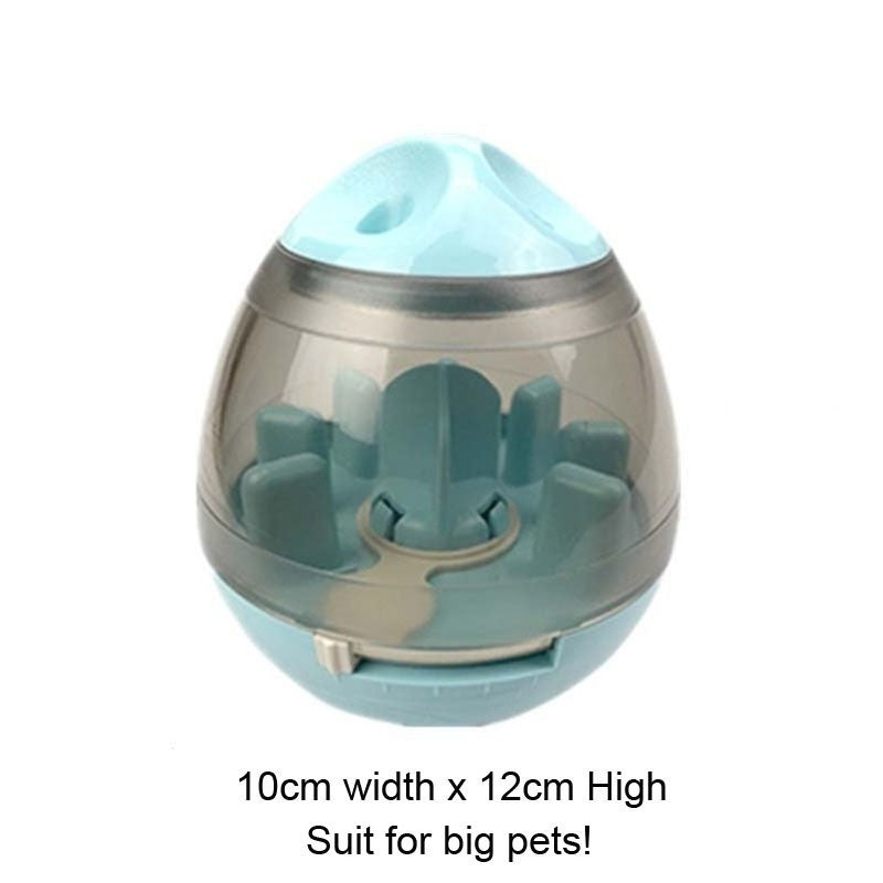 Style: Blue Leaking ball - Interactive Cat IQ Treat Ball Toy Smarter Pet Toys Food Ball Food Dispenser For Cats Playing Training