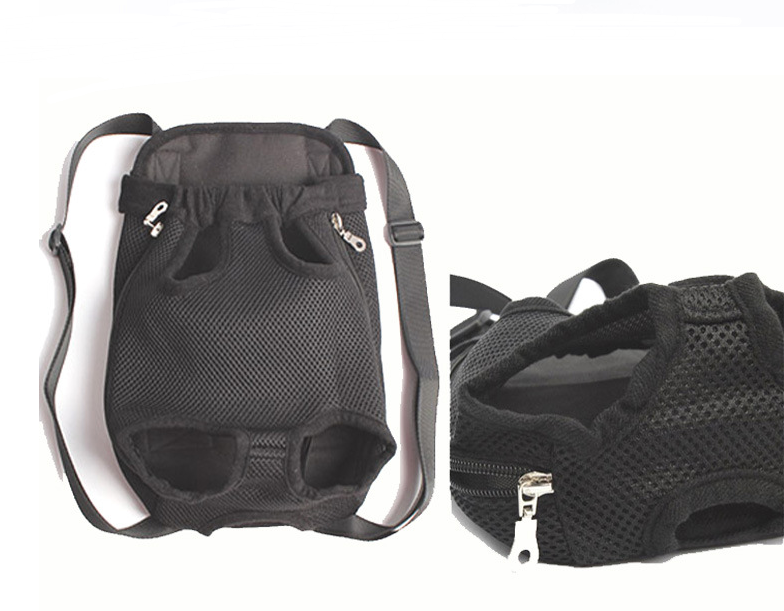 Color: Black, Size: M - Portable Dog Backpack