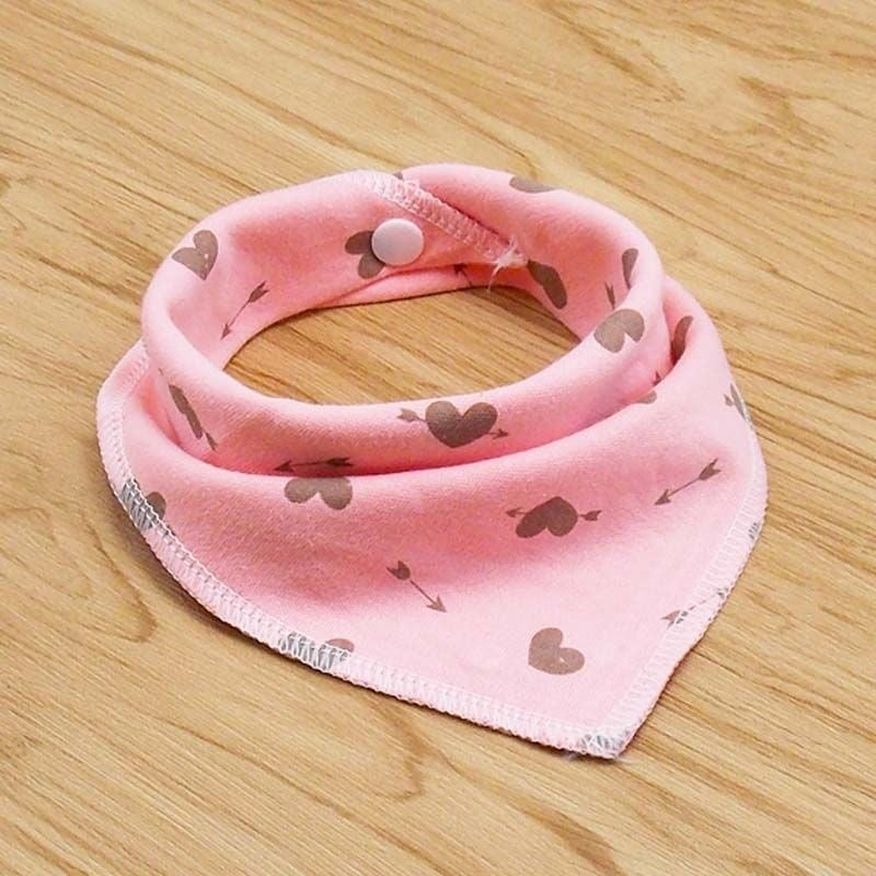 Color: Pink B - Cat and dog triangle scarf