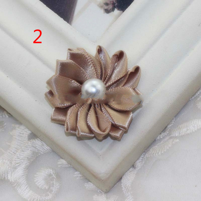 Ribbon Handmade Pearl Flowers