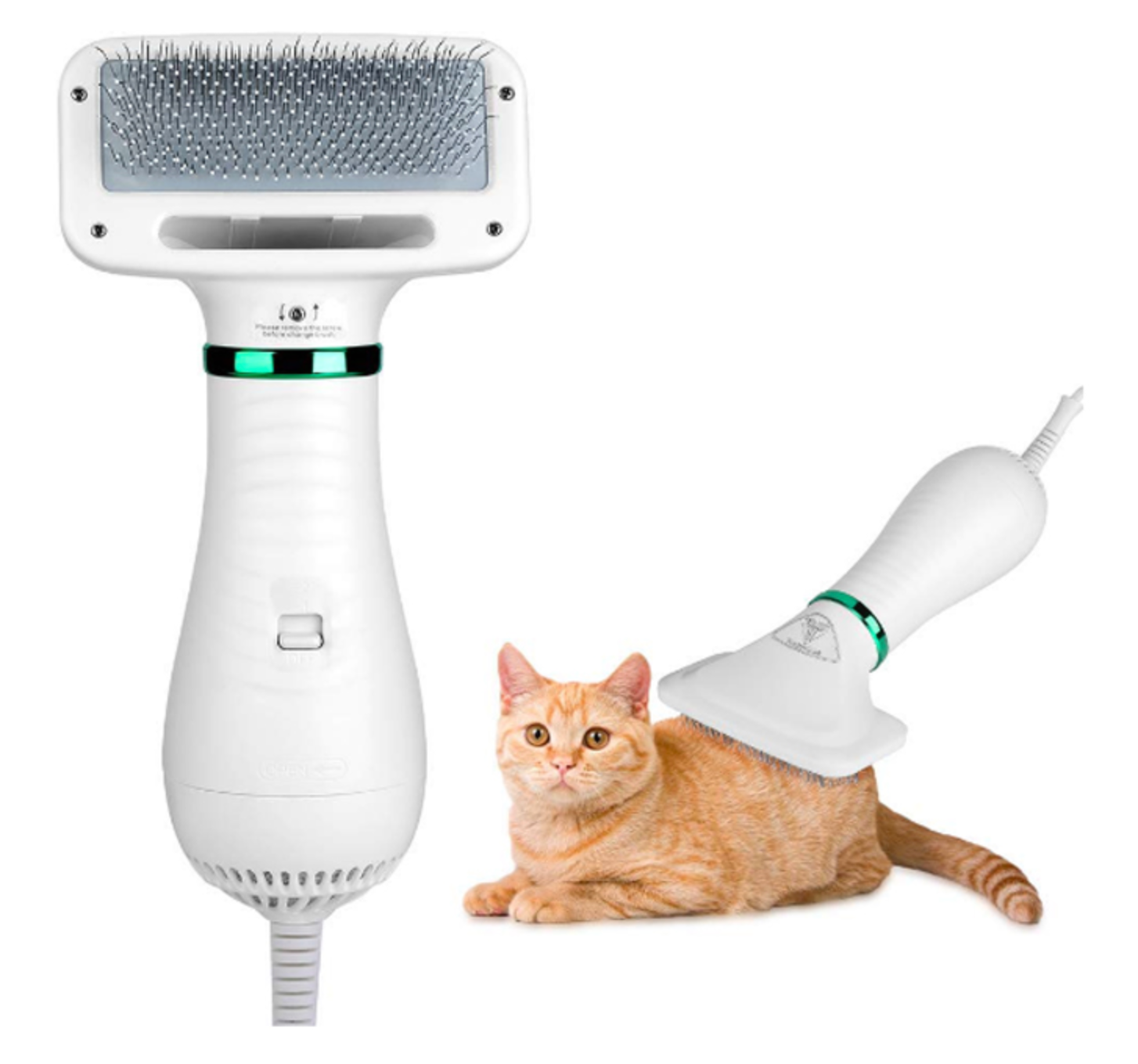 Color: White, style: US - Pet drying hair dryer