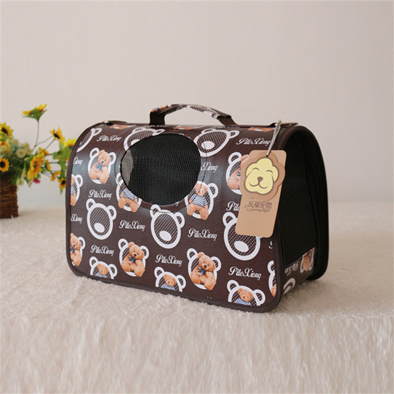 Color: L, format: Coffee bear - Dog out bag