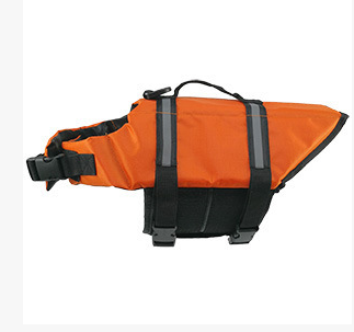 Color: Orange, Size: XL - Reflective Pet Life Jacket Outdoor Safety Training Suit Swimwear