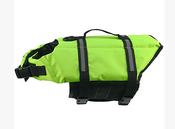 Color: Green, Size: XL - Reflective Pet Life Jacket Outdoor Safety Training Suit Swimwear