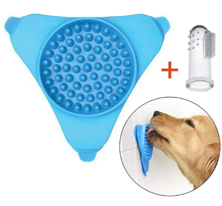 Style: C - Slow treater pet slow food bowl slow food dish silicone sucker stick glass wall slip transfer attention