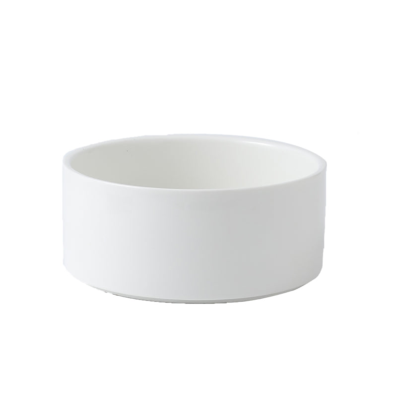 Color: White, style: Round bowl - Nordic Creative Multifunctional Fruit Dessert Bowl