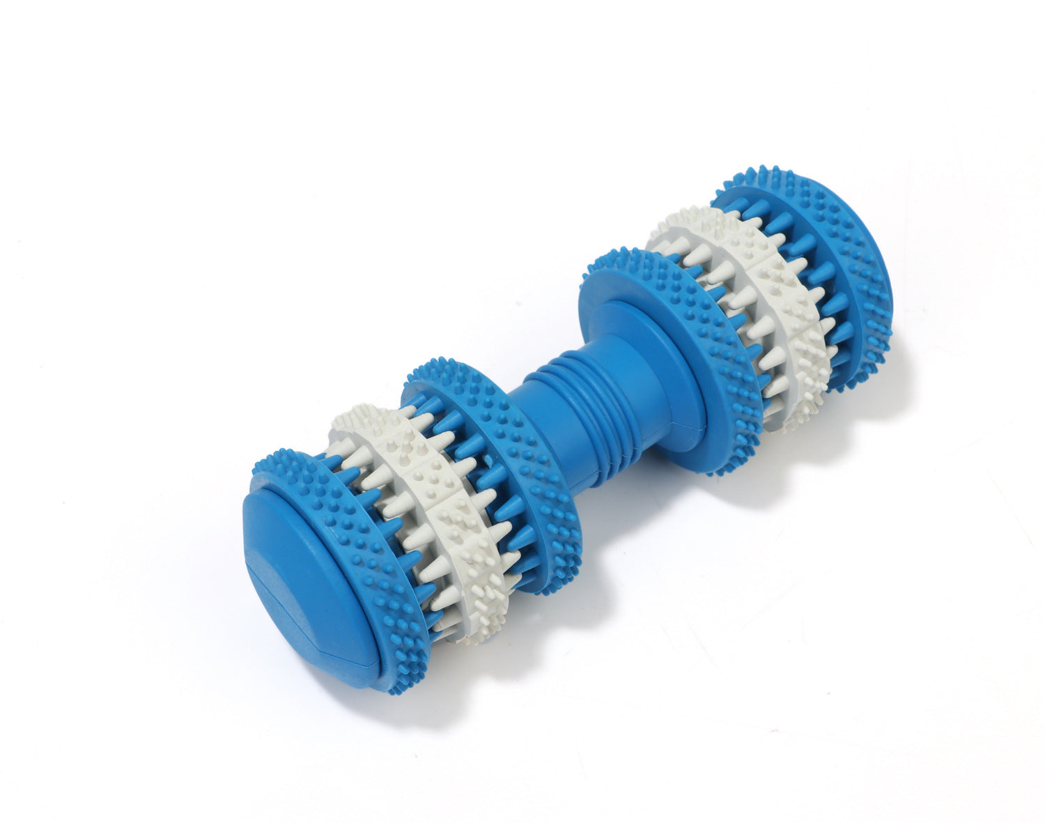 Color: Blue, Size: S - Dog Leaky Dumbbell Molar Rod