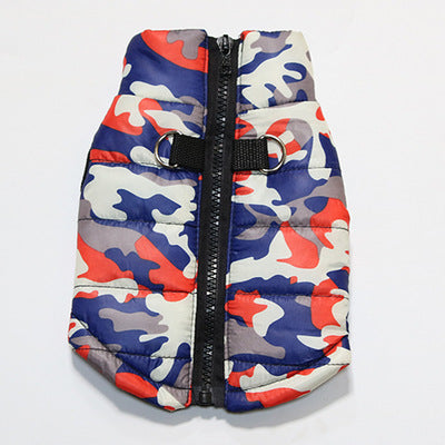 Color: Orange Camouflage, size: S - Small And Medium Dog Golden Retriever Teddy Clothes Jacket
