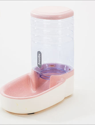 Color: Pink, Model: Feeder - Pet dog automatic feeder microphone dog automatic drinking fountain