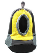 Color: Yellow, Size: L - Pet backpack dog out portable breathable bag