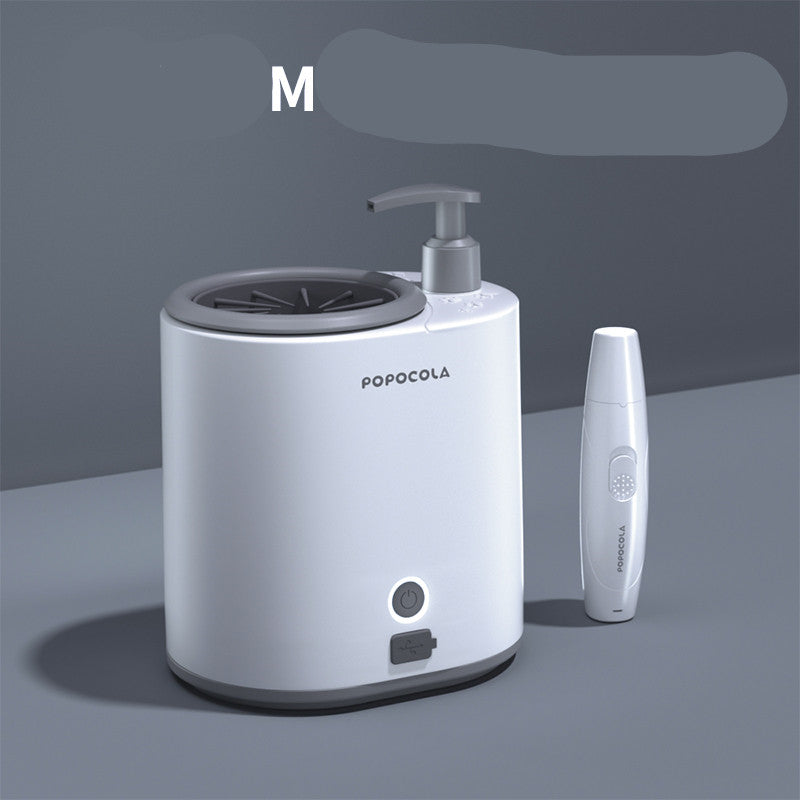 Color: White, style: E - Dog Foot Artifact Machine Electric Pet Cat Foot Cleaner Cup