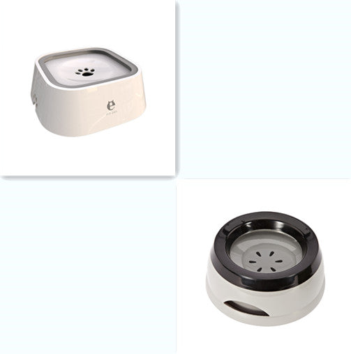 Color: Grey White set - Non-wet Mouth Dog Bowl, Floating Bowl, Anti-overturning