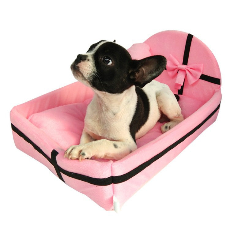 Color: Blue, Dimensions: 55x55x9cm - Fashionable Pet Supplies Removable And Washable Pet Bed Puppy Dog Mattress
