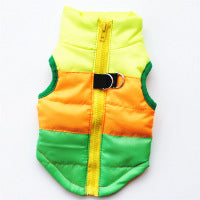 Color: Yellow, Size: XXL - Pet dog cotton vest