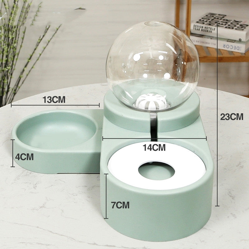 Color: 9 - New Bubble Ball Pet Dog Bowls Fountain Cat Food Automatic Feeder 1.8L For Kitten Water Drinking Bowl Feeding Container