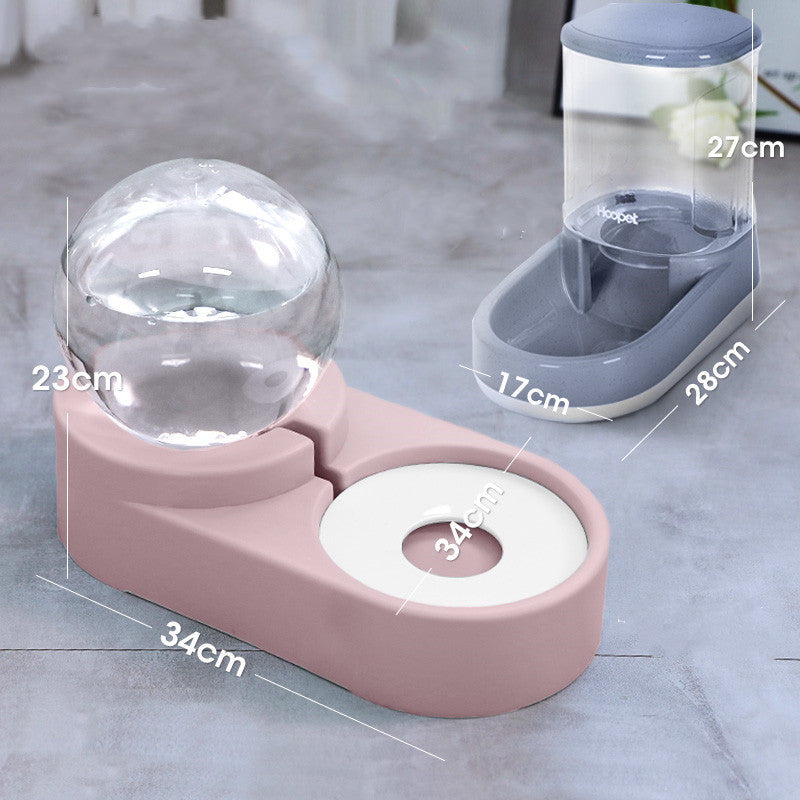 Color: 5 - New Bubble Ball Pet Dog Bowls Fountain Cat Food Automatic Feeder 1.8L For Kitten Water Drinking Bowl Feeding Container