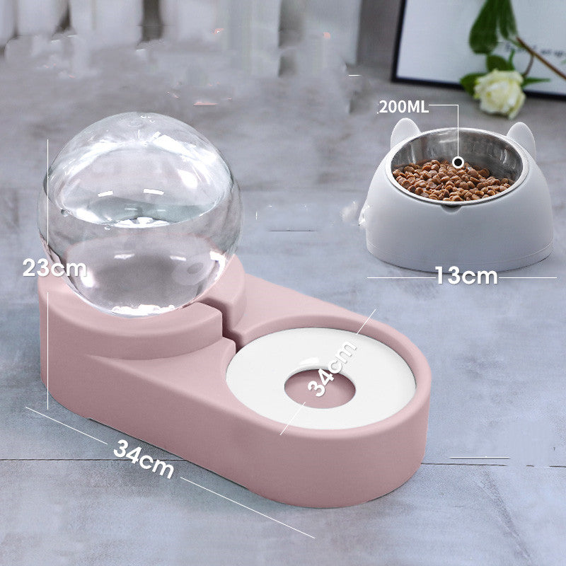 Color: 3 - New Bubble Ball Pet Dog Bowls Fountain Cat Food Automatic Feeder 1.8L For Kitten Water Drinking Bowl Feeding Container