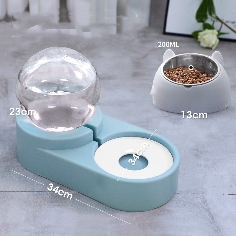 Color: 4 - New Bubble Ball Pet Dog Bowls Fountain Cat Food Automatic Feeder 1.8L For Kitten Water Drinking Bowl Feeding Container