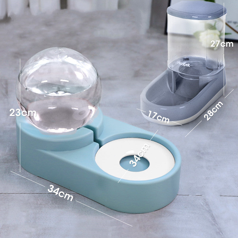Color: 6 - New Bubble Ball Pet Dog Bowls Fountain Cat Food Automatic Feeder 1.8L For Kitten Water Drinking Bowl Feeding Container