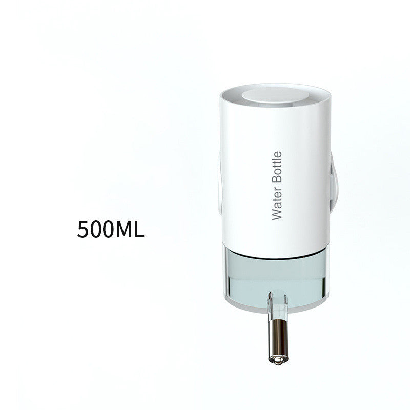 Color: White, Dimensions: 500ml - Pet Water Drinker Ball Feeder Hanging Water Drinker Cage Pet Water Cup