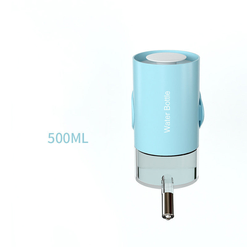 Color: Sky Blue, Dimensions: 500ml - Pet Water Drinker Ball Feeder Hanging Water Drinker Cage Pet Water Cup
