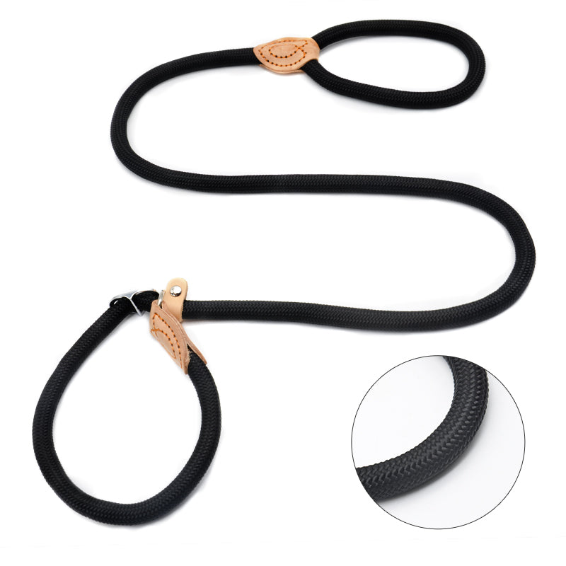 Color: Black, Size: L - Chain Telescopic Traction Rope Dog Cover
