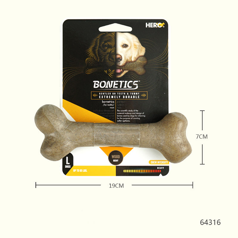 style: E - Pet Dog Bite Resistant Molar Bone Toy