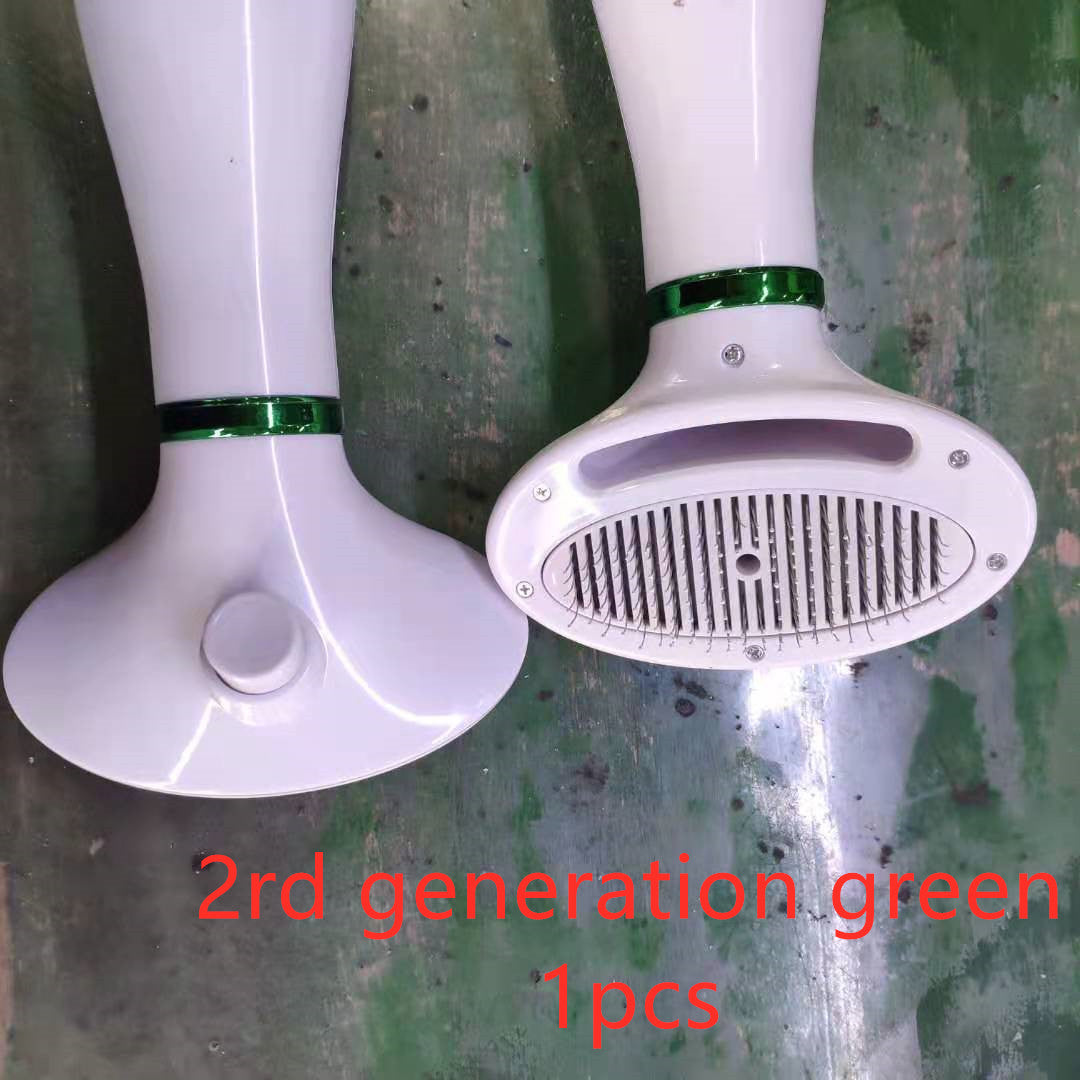 Color: Green 1PCS, style: US - Pet Hair Comb All-in-one Hair Dryer