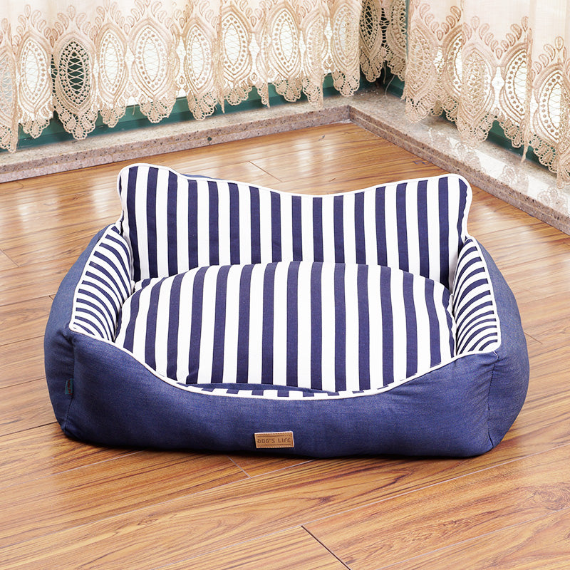 style: A, Size: S - Kennel Small Medium-sized Large Dog Dog House Dog Bed Pet Bed Teddy Four Seasons Universal Removable and Washable Summer Cooler