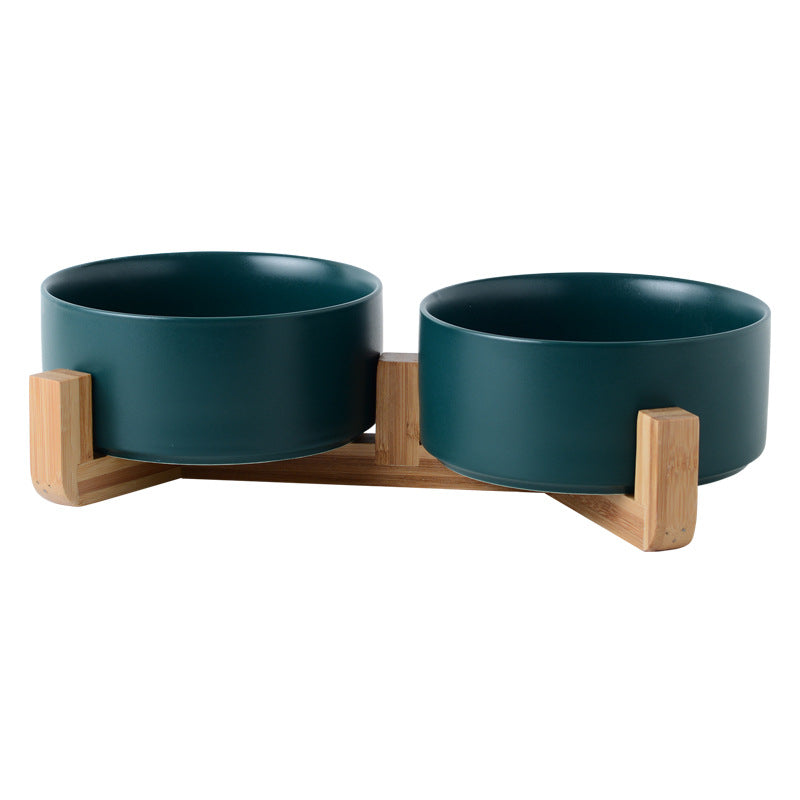 Color: Green 2, style: Wooden frame - Nordic Creative Multifunctional Fruit Dessert Bowl