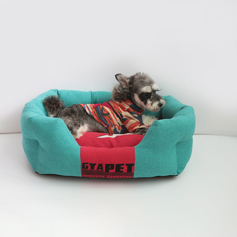 Color: Green, Size: S - Striped Pet Nest For Large, Medium And Small Dogs