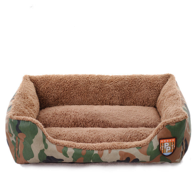 Size: L - New Autumn And Winter Pet Nest, Jungle Camouflage Nest, Cat And Dog Sofa Bed Pet Room, Special For Cats And Dogs
