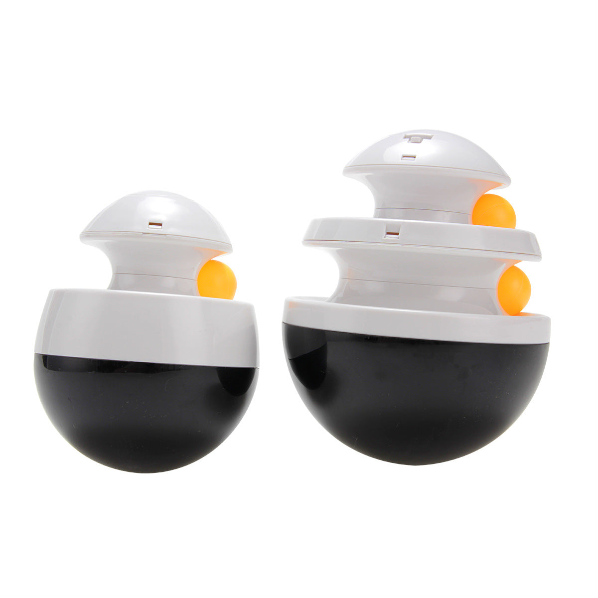 Color: Black, style: small - New Pet Toy Food Spilling Tumbler Track Spilling Ball Interactive Slow Food Dog Toy