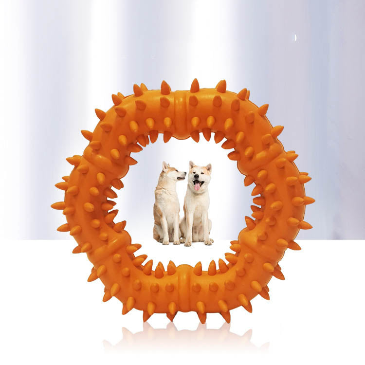 Simple Pet Toy Rubber Ring Molar Ring