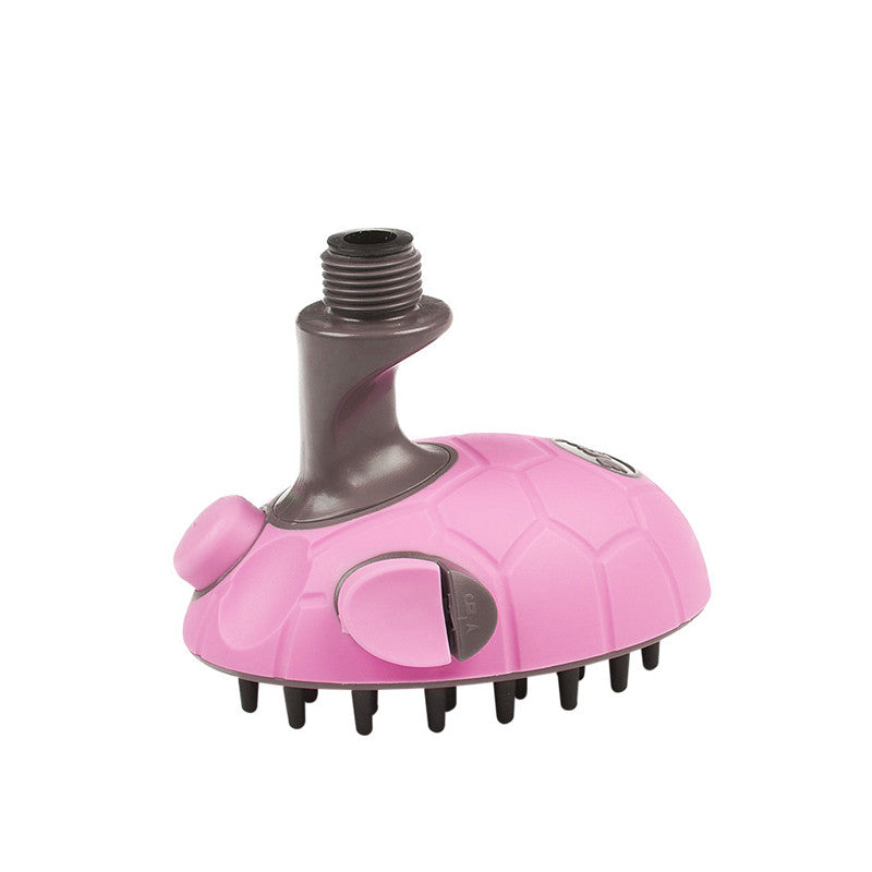 Color: Pink, style: Simplified version - Pet Dog Bath Brush, Bubble Massage Brush, Teddy Bath Tool