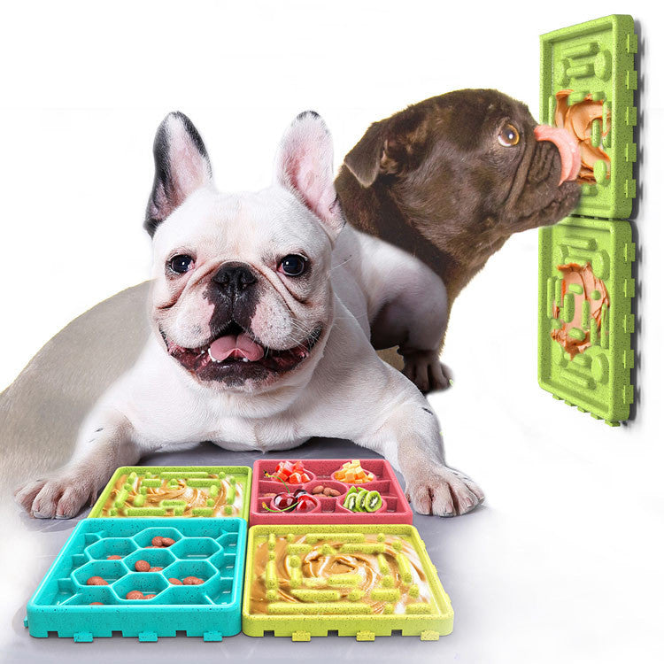Color: Slow food plate single piece g - Dog Licking Mat Slow Feeder Peanut Lick Pad with Suction