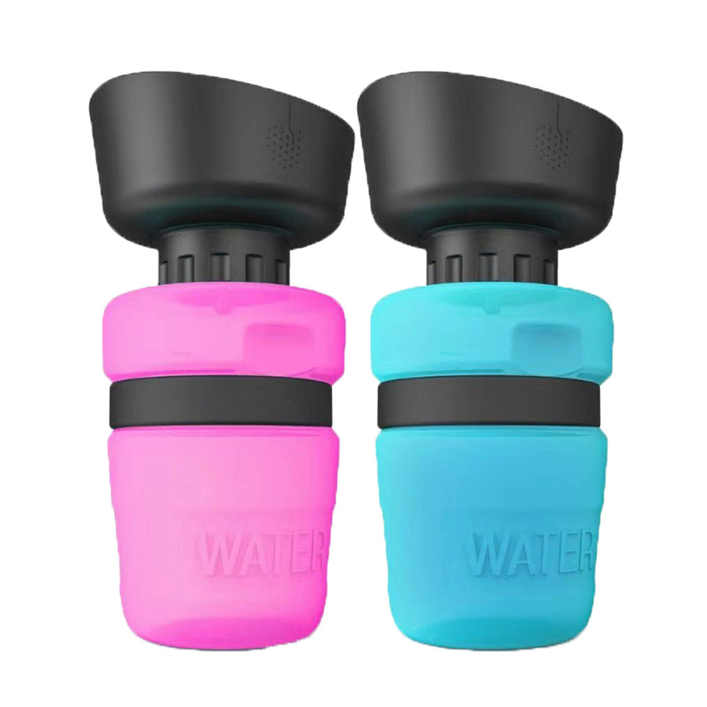 Color: Tiffany Blue 3pcs, Size: 520ml - Pet Outdoor Foldable Bottle Dog Travel Water Bottle Dog Water Dispenser