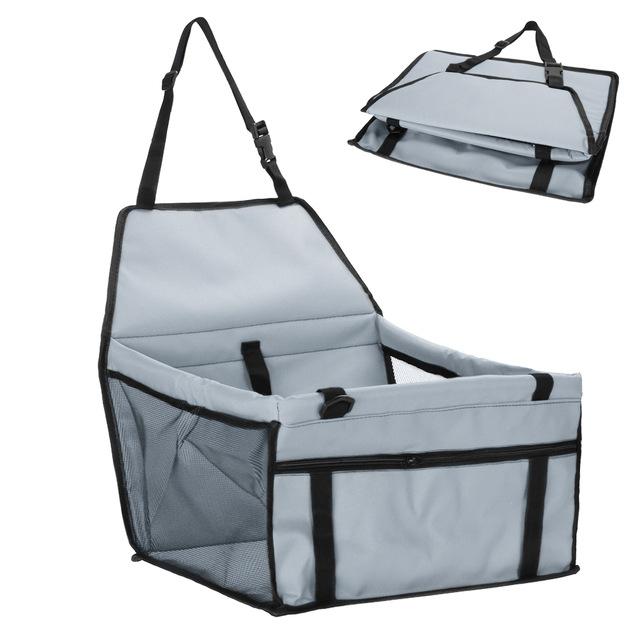 Color: Grey - Waterproof Dog Carrier Seat Long Journeys